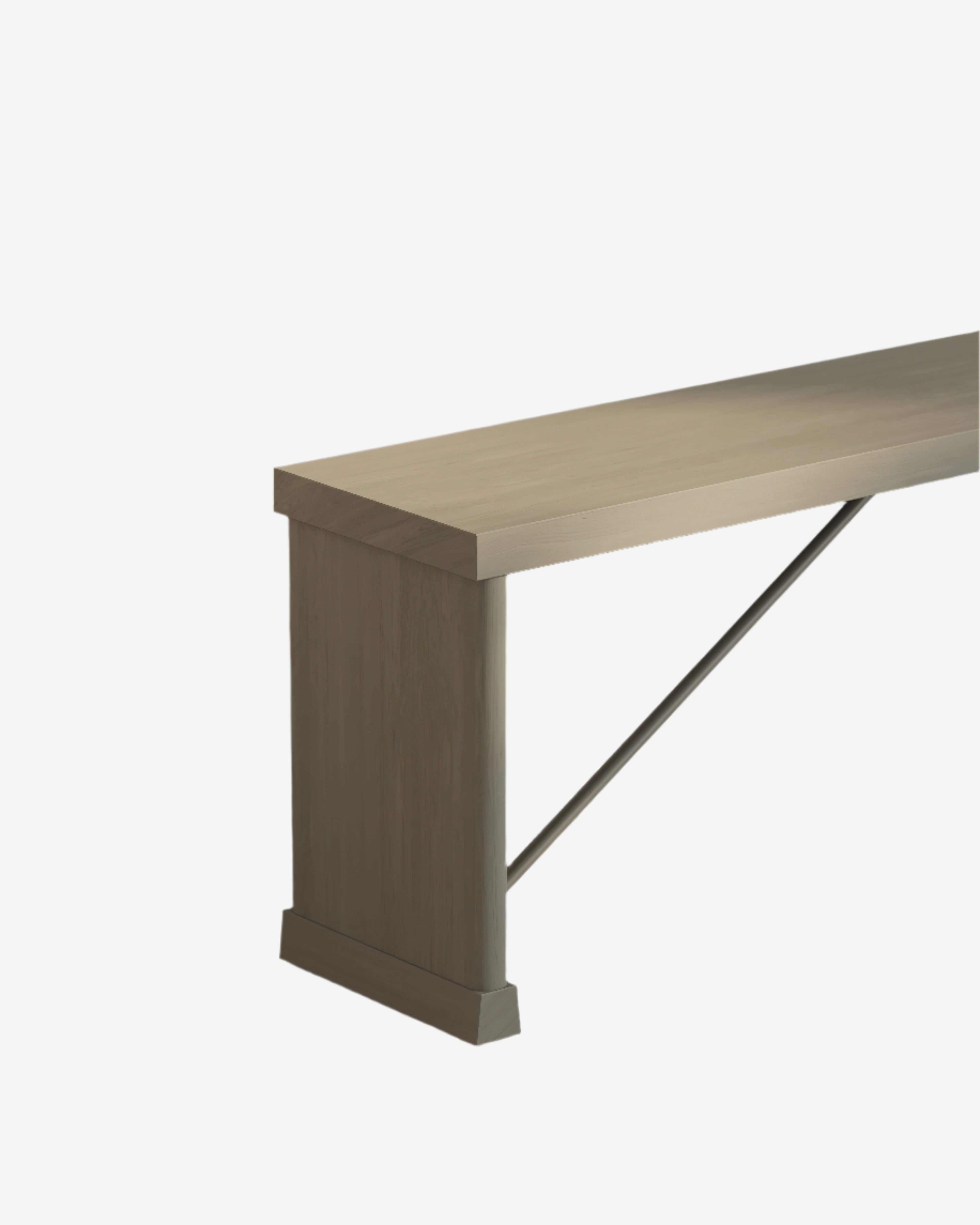 Nest Wood Bench, 2 Seater