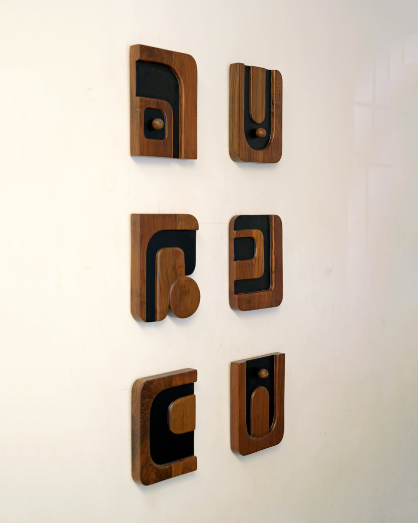 Fillet Wall Mural - Set of 6 by Studio Indigene