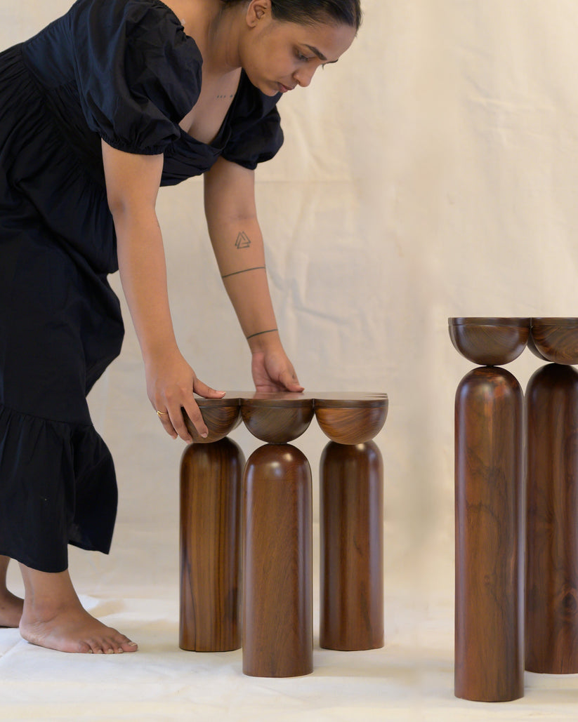 Scallop Side Tables by Studio Indigene