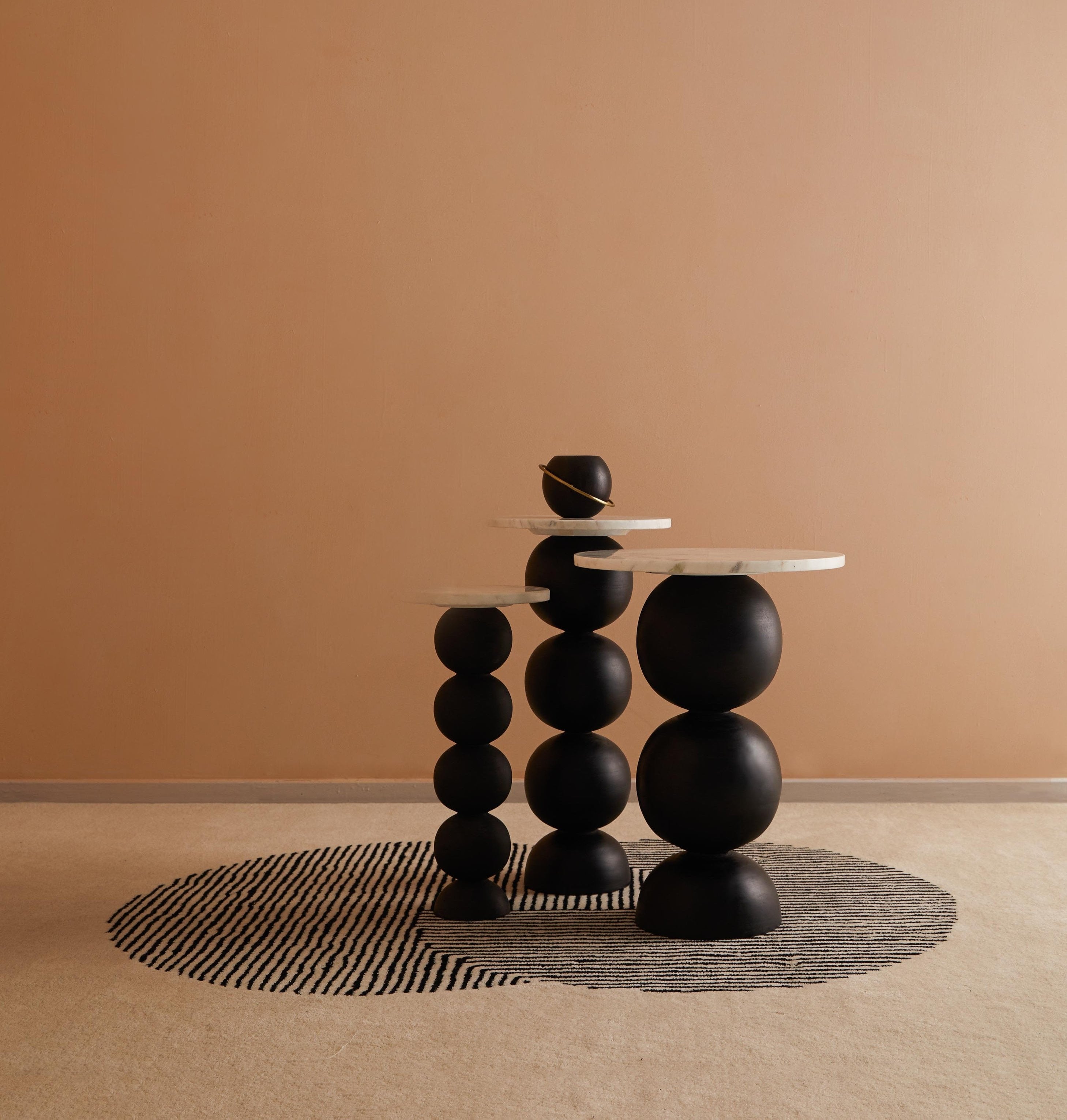 Ball Pack Table - Set of 3 by OBJECTRY