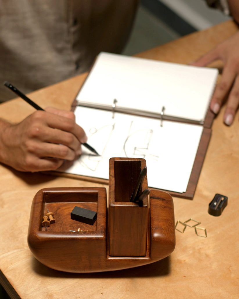 Sculp Stationery Holder by Studio Indigene