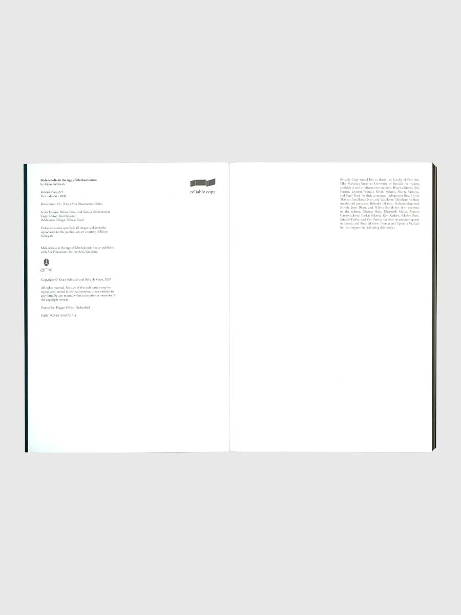 Melancholia in the Age of Mechanization by Reliable Copy