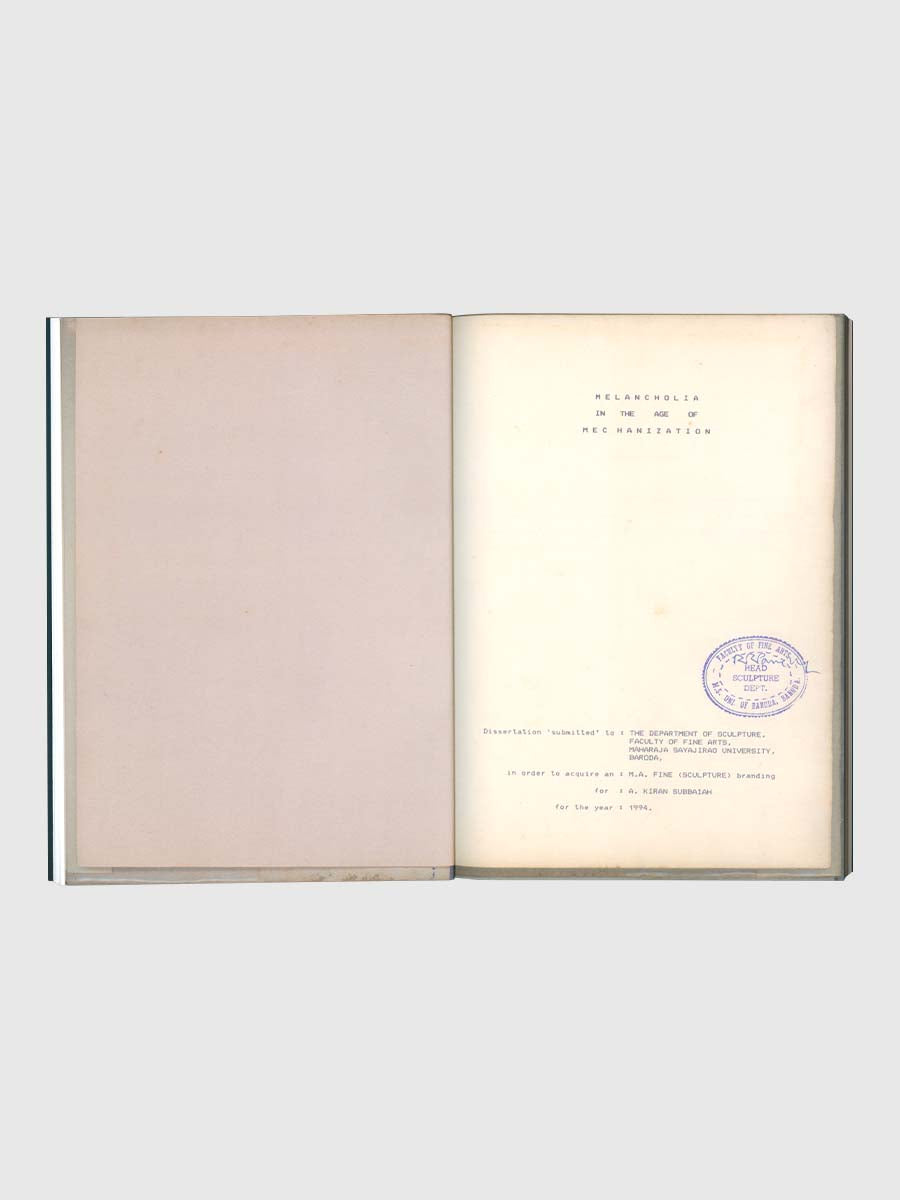 Melancholia in the Age of Mechanization by Reliable Copy