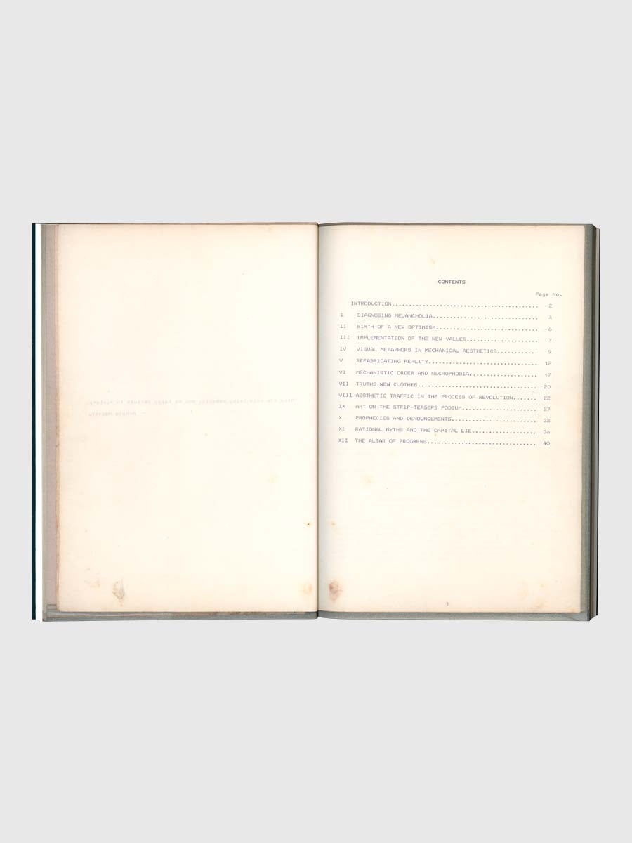 Melancholia in the Age of Mechanization by Reliable Copy